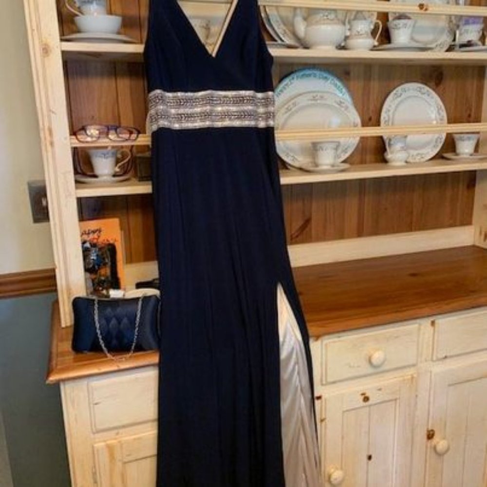 AQUA Embellished-Waist Gown - Picture 7 of 7